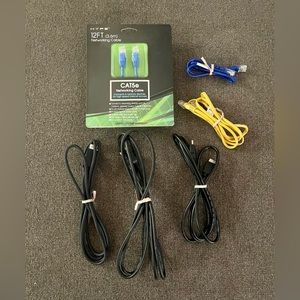 HDMI, Internet, CAT5e networking cables